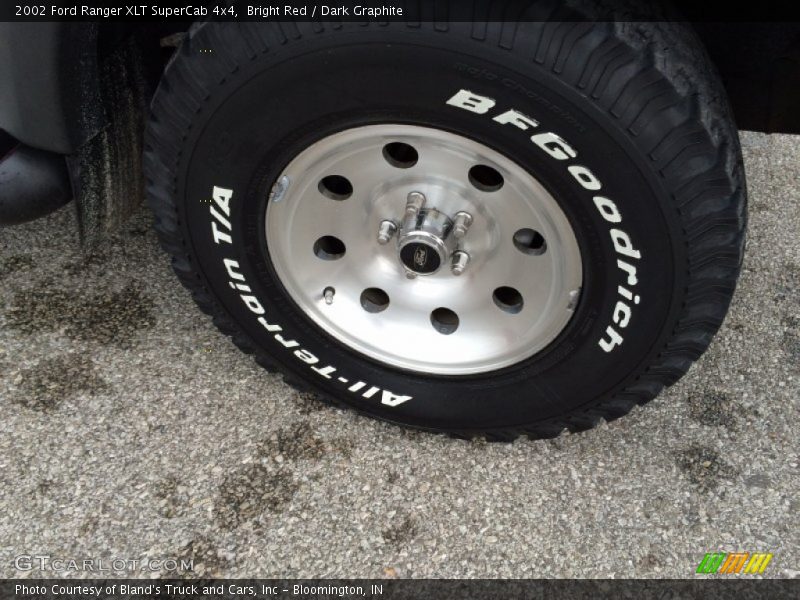 Bright Red / Dark Graphite 2002 Ford Ranger XLT SuperCab 4x4