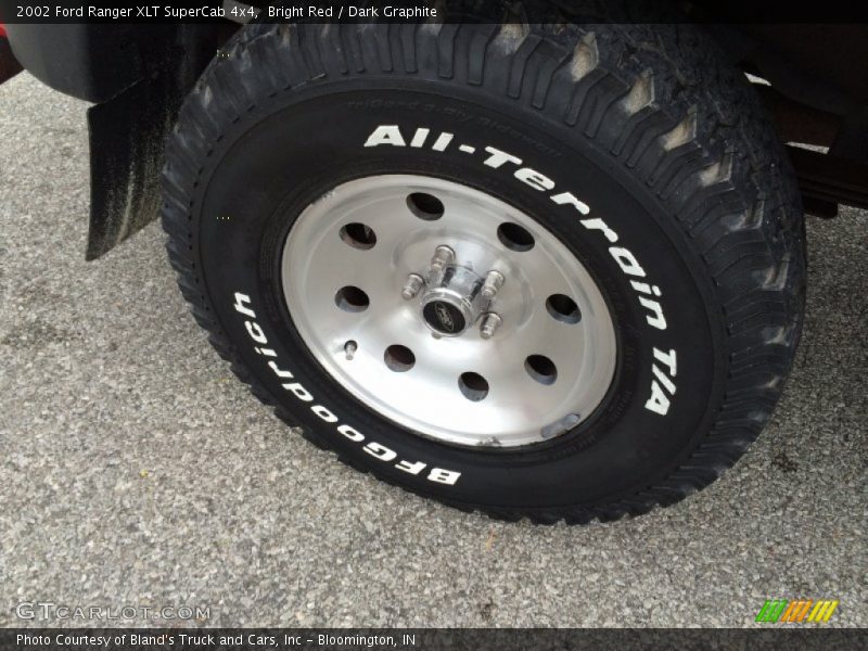 Bright Red / Dark Graphite 2002 Ford Ranger XLT SuperCab 4x4