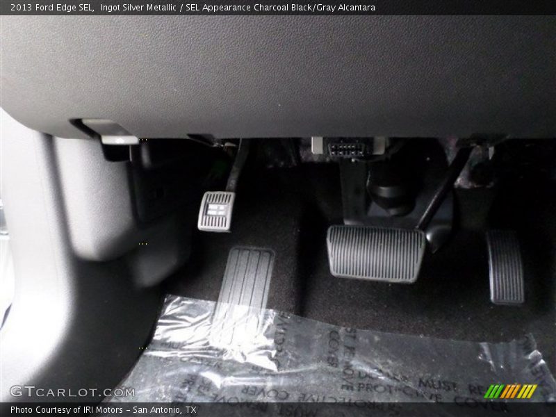 Ingot Silver Metallic / SEL Appearance Charcoal Black/Gray Alcantara 2013 Ford Edge SEL