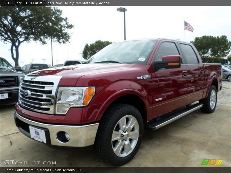 Ruby Red Metallic / Adobe 2013 Ford F150 Lariat SuperCrew