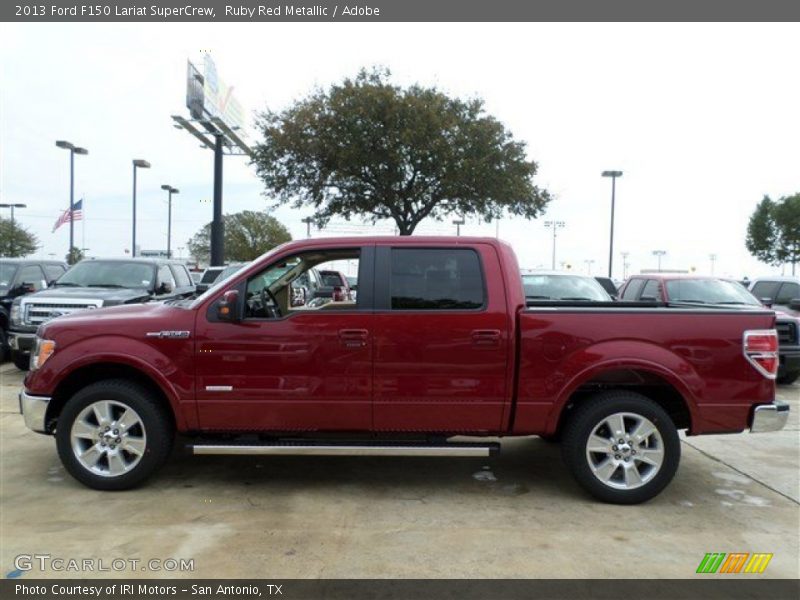 Ruby Red Metallic / Adobe 2013 Ford F150 Lariat SuperCrew