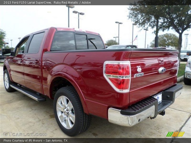 Ruby Red Metallic / Adobe 2013 Ford F150 Lariat SuperCrew