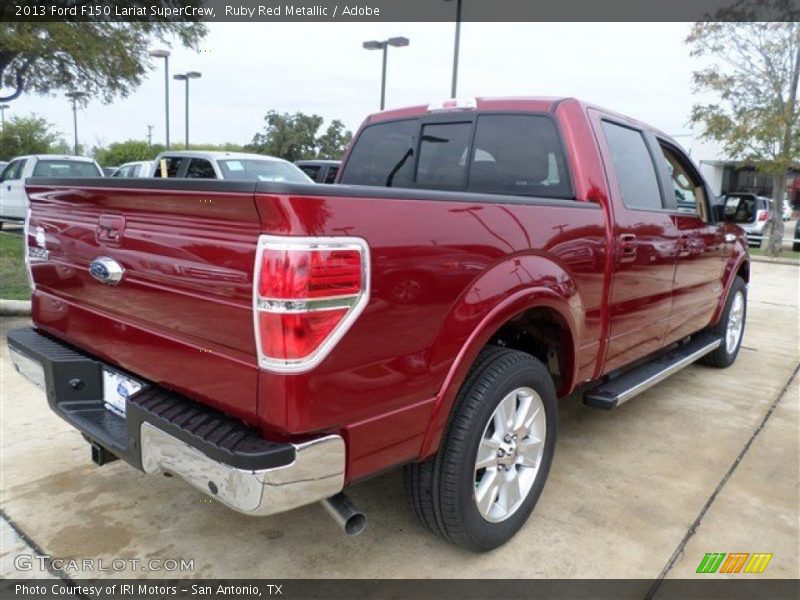 Ruby Red Metallic / Adobe 2013 Ford F150 Lariat SuperCrew