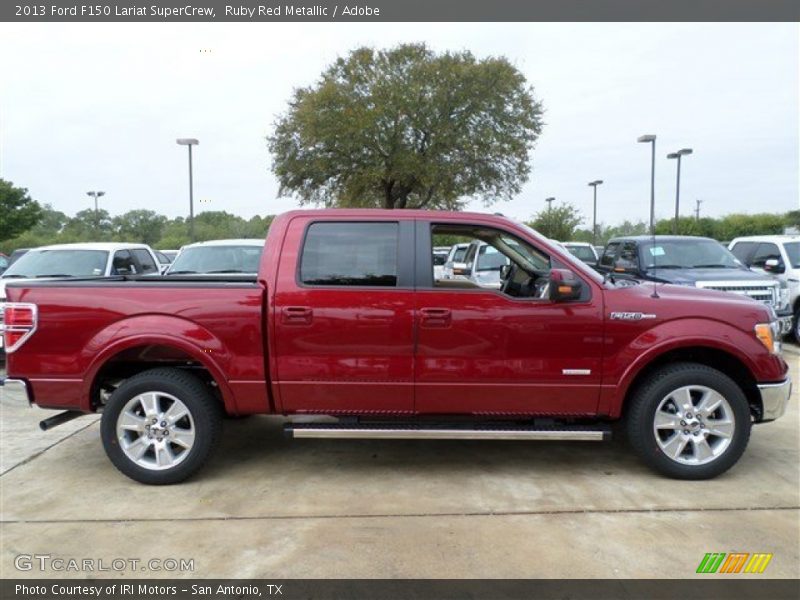 Ruby Red Metallic / Adobe 2013 Ford F150 Lariat SuperCrew