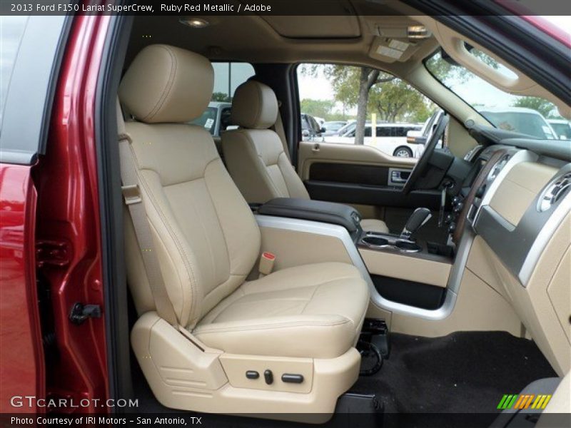 Ruby Red Metallic / Adobe 2013 Ford F150 Lariat SuperCrew