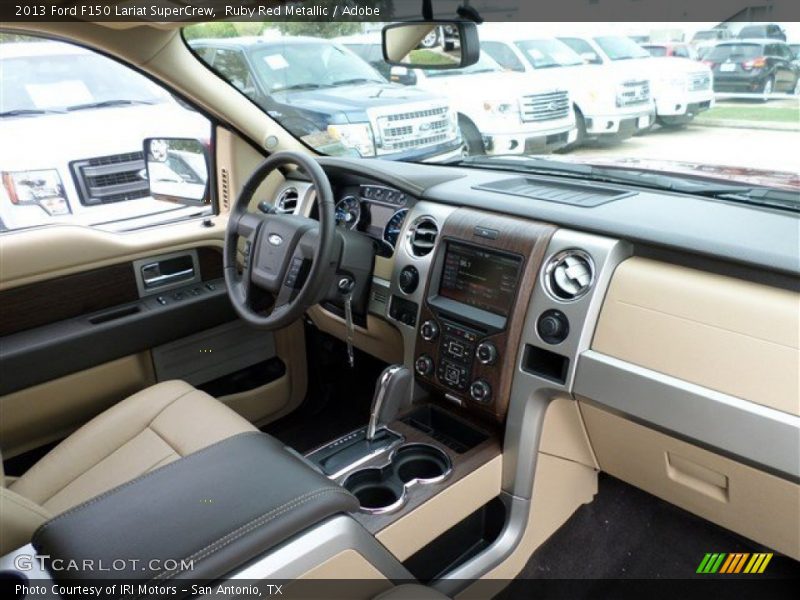 Ruby Red Metallic / Adobe 2013 Ford F150 Lariat SuperCrew