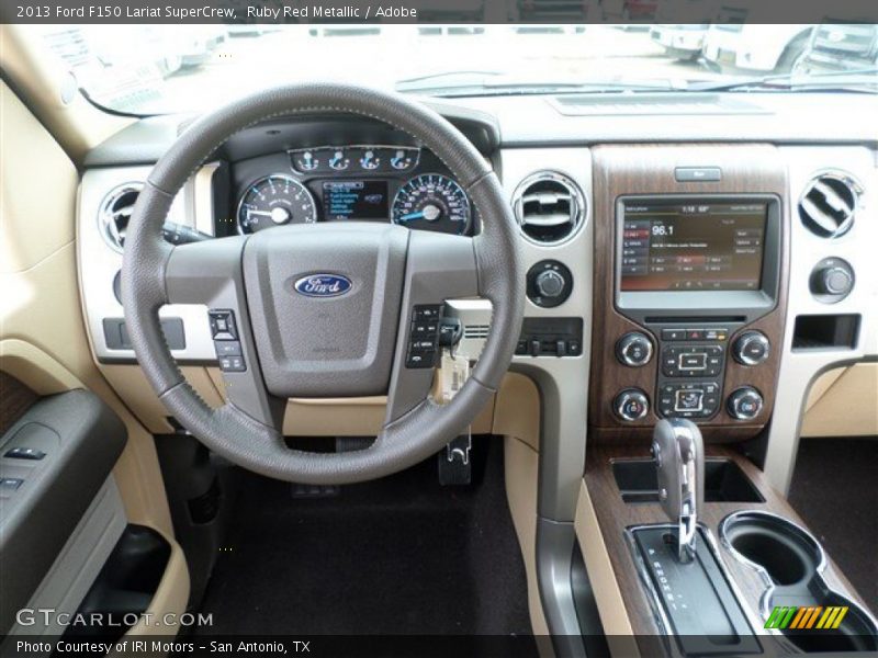 Ruby Red Metallic / Adobe 2013 Ford F150 Lariat SuperCrew