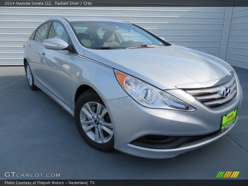 Radiant Silver / Gray 2014 Hyundai Sonata GLS