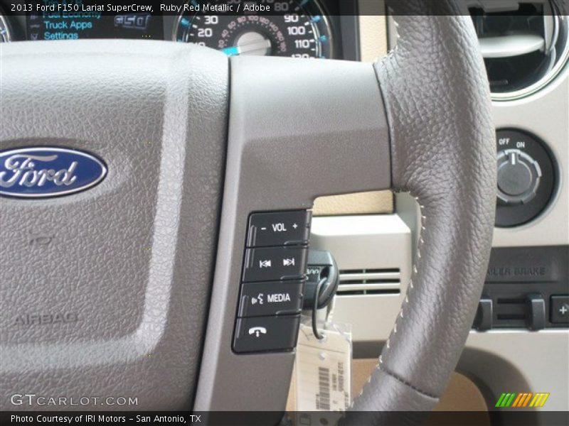 Ruby Red Metallic / Adobe 2013 Ford F150 Lariat SuperCrew