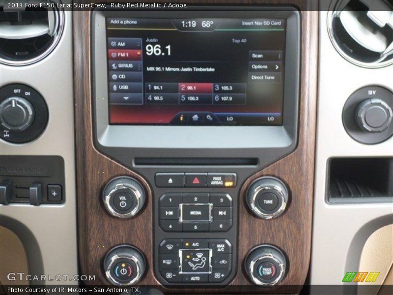 Ruby Red Metallic / Adobe 2013 Ford F150 Lariat SuperCrew