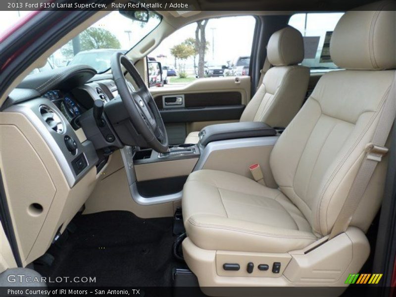 Ruby Red Metallic / Adobe 2013 Ford F150 Lariat SuperCrew