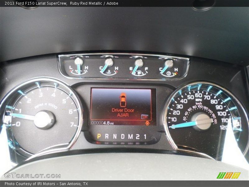 Ruby Red Metallic / Adobe 2013 Ford F150 Lariat SuperCrew