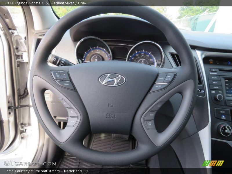 Radiant Silver / Gray 2014 Hyundai Sonata GLS