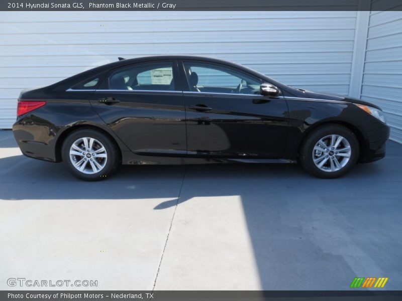 Phantom Black Metallic / Gray 2014 Hyundai Sonata GLS