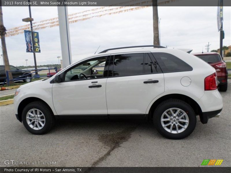 White Suede / Medium Light Stone 2013 Ford Edge SE
