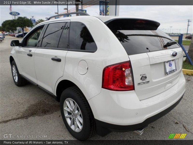 White Suede / Medium Light Stone 2013 Ford Edge SE