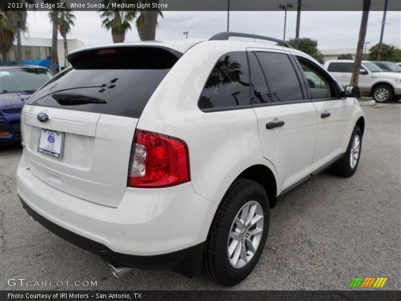 White Suede / Medium Light Stone 2013 Ford Edge SE
