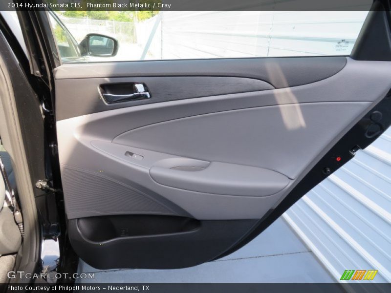 Phantom Black Metallic / Gray 2014 Hyundai Sonata GLS