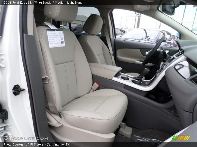 White Suede / Medium Light Stone 2013 Ford Edge SE