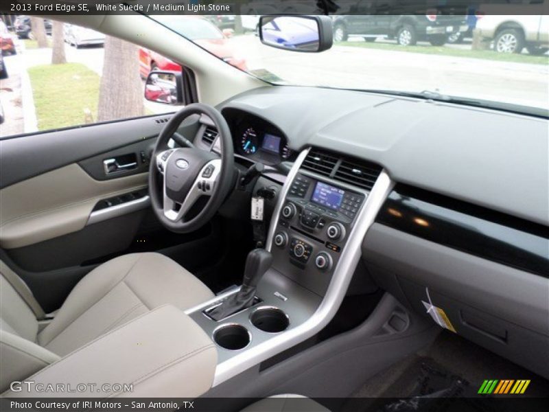 White Suede / Medium Light Stone 2013 Ford Edge SE