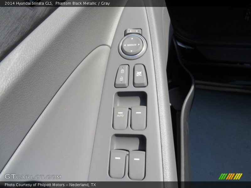 Phantom Black Metallic / Gray 2014 Hyundai Sonata GLS