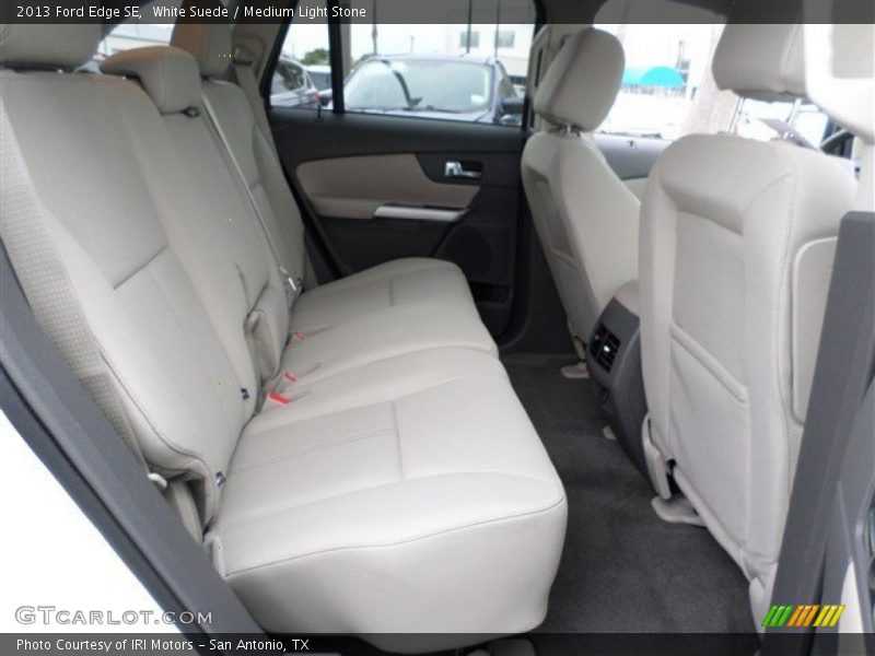 White Suede / Medium Light Stone 2013 Ford Edge SE
