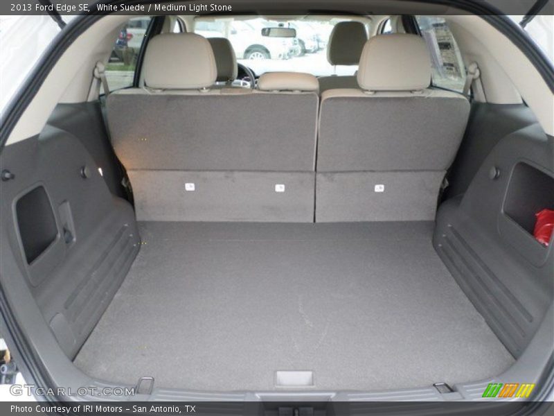 White Suede / Medium Light Stone 2013 Ford Edge SE