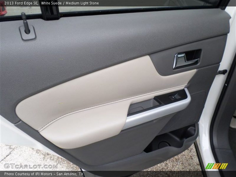 White Suede / Medium Light Stone 2013 Ford Edge SE