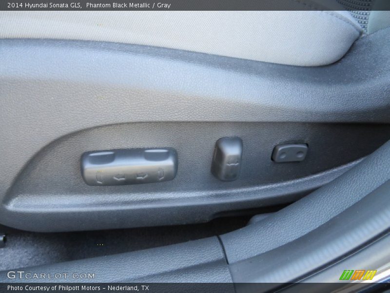 Phantom Black Metallic / Gray 2014 Hyundai Sonata GLS