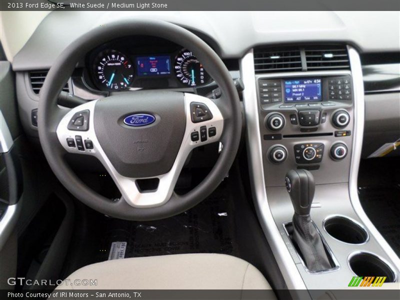 White Suede / Medium Light Stone 2013 Ford Edge SE
