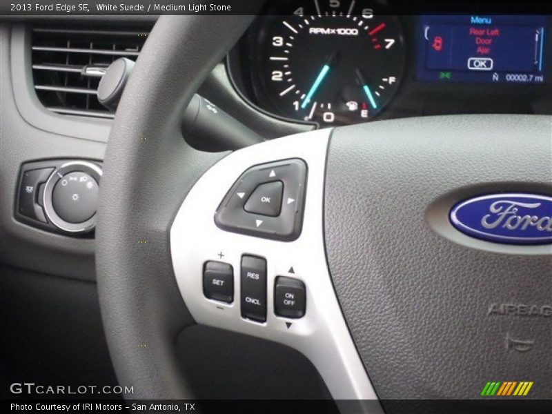 White Suede / Medium Light Stone 2013 Ford Edge SE