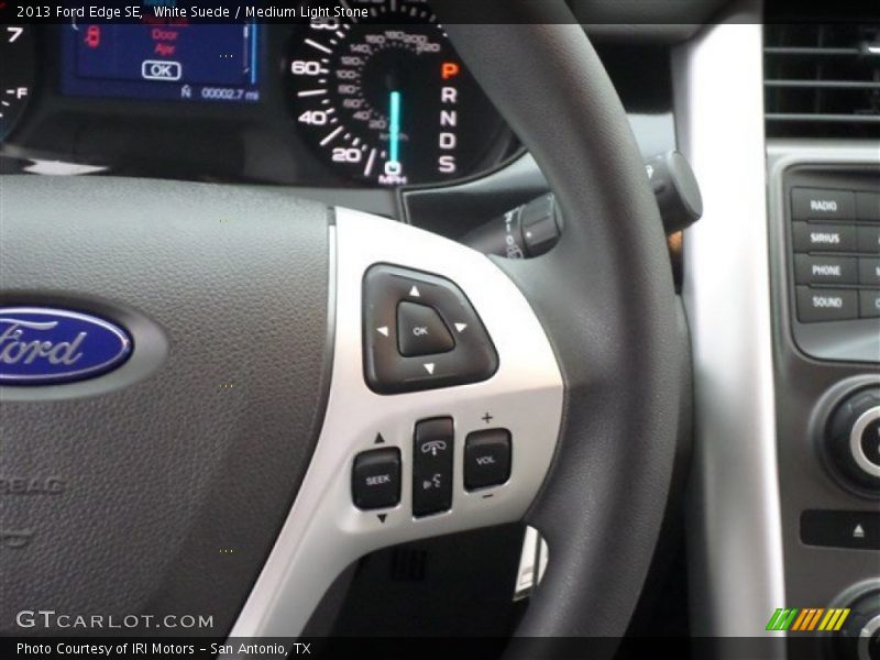 White Suede / Medium Light Stone 2013 Ford Edge SE