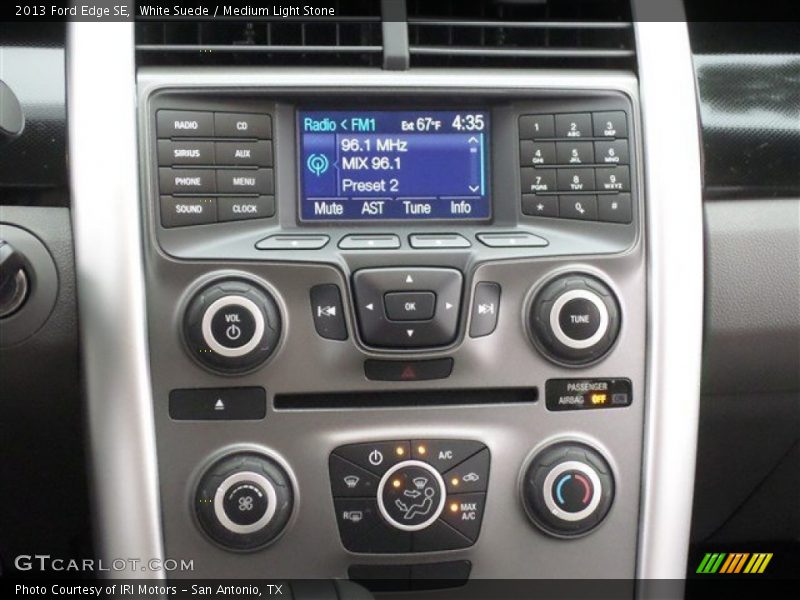 White Suede / Medium Light Stone 2013 Ford Edge SE