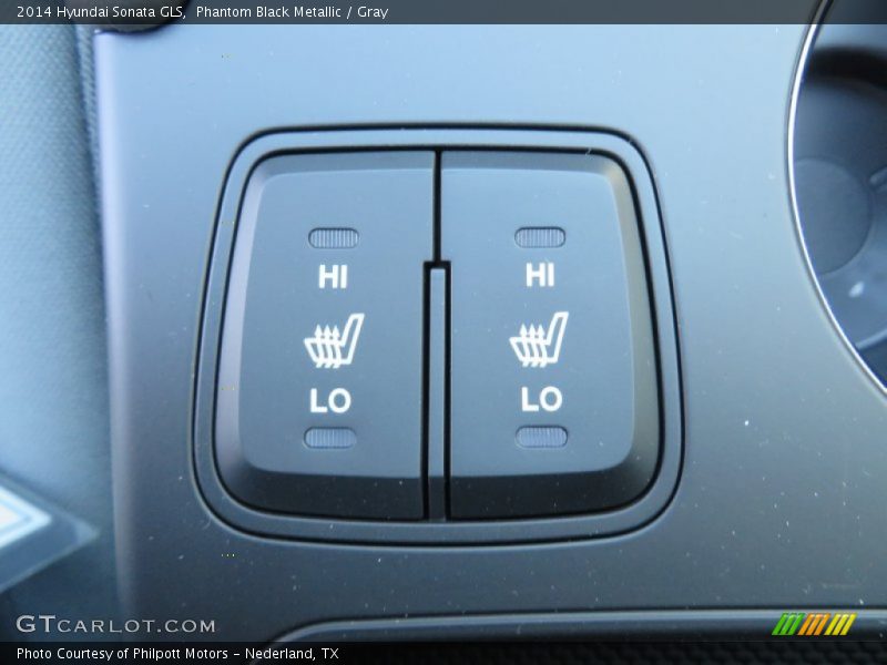Phantom Black Metallic / Gray 2014 Hyundai Sonata GLS