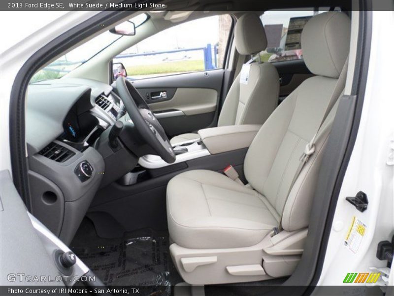 White Suede / Medium Light Stone 2013 Ford Edge SE