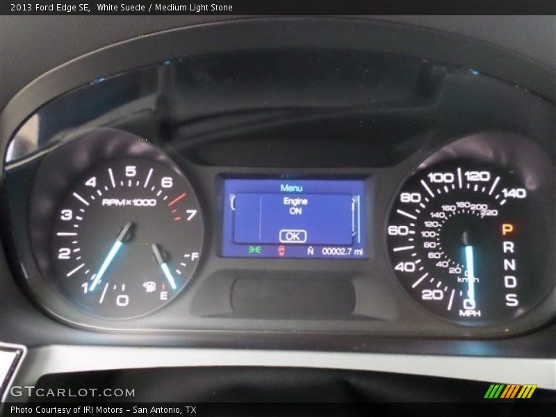 White Suede / Medium Light Stone 2013 Ford Edge SE