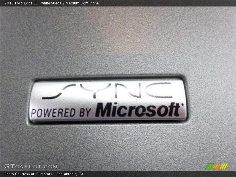 White Suede / Medium Light Stone 2013 Ford Edge SE