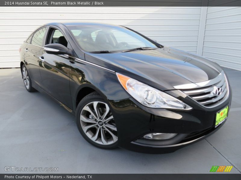Phantom Black Metallic / Black 2014 Hyundai Sonata SE