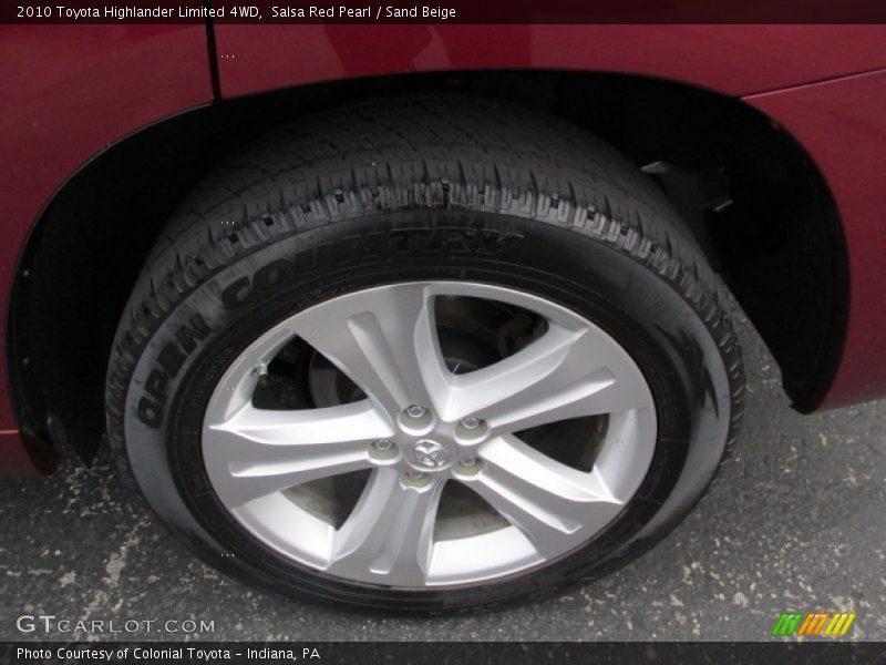 Salsa Red Pearl / Sand Beige 2010 Toyota Highlander Limited 4WD
