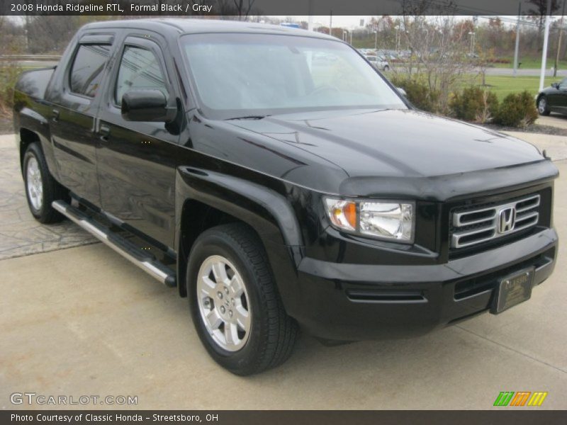 Formal Black / Gray 2008 Honda Ridgeline RTL