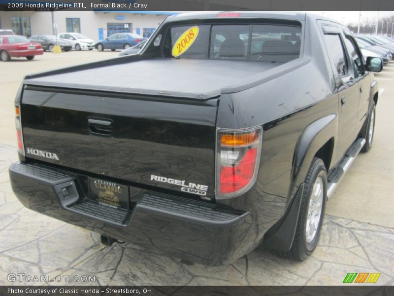 Formal Black / Gray 2008 Honda Ridgeline RTL