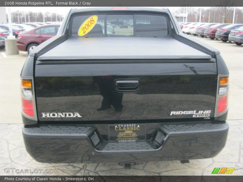 Formal Black / Gray 2008 Honda Ridgeline RTL