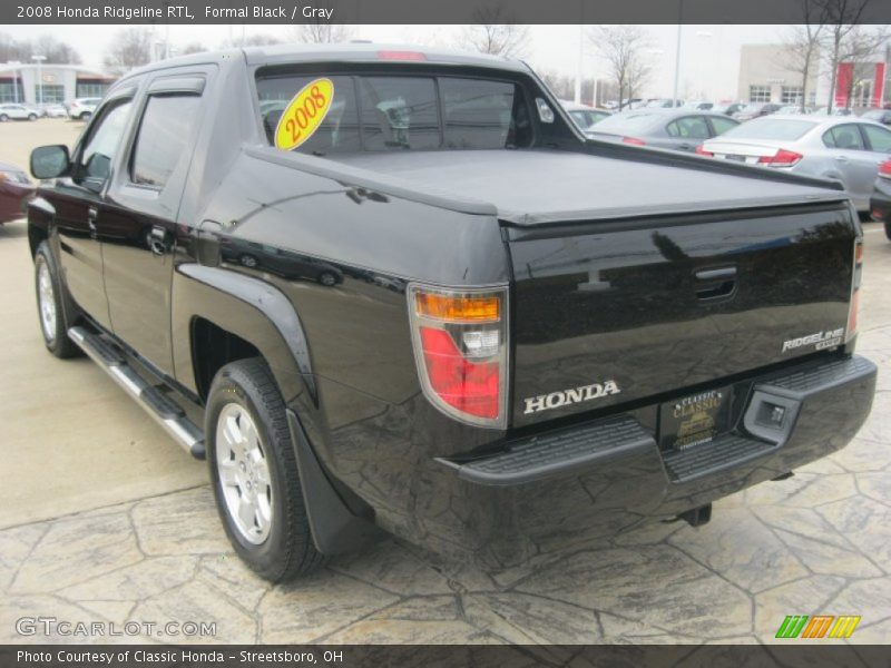 Formal Black / Gray 2008 Honda Ridgeline RTL