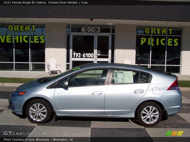 Frosted Silver Metallic / Gray 2013 Honda Insight EX Hybrid