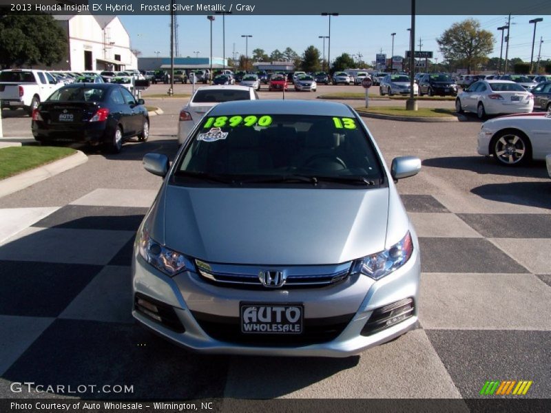 Frosted Silver Metallic / Gray 2013 Honda Insight EX Hybrid