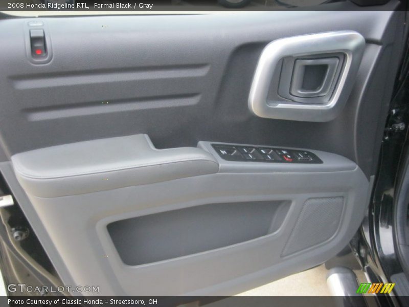 Formal Black / Gray 2008 Honda Ridgeline RTL