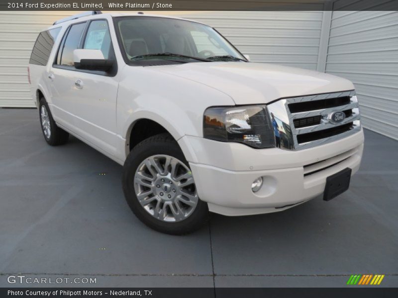 White Platinum / Stone 2014 Ford Expedition EL Limited