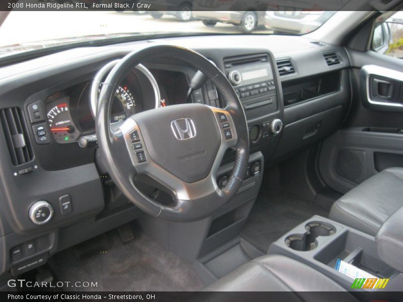 Formal Black / Gray 2008 Honda Ridgeline RTL