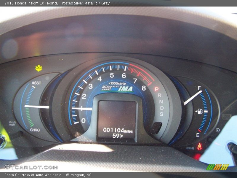 Frosted Silver Metallic / Gray 2013 Honda Insight EX Hybrid