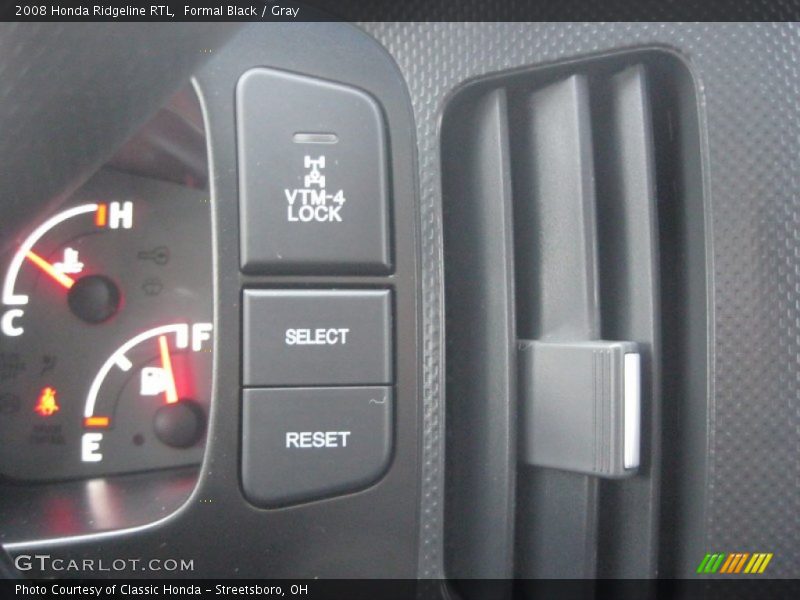 Formal Black / Gray 2008 Honda Ridgeline RTL